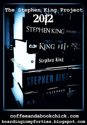 Stephen King Button Blue